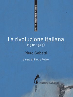 cover image of La rivoluzione italiana (1918-1925)